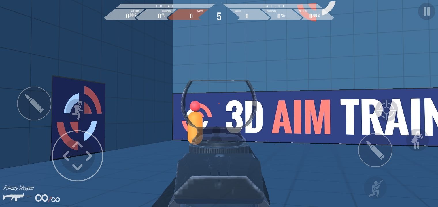 3D Aim Trainer - Mobile - Update of best aim trainer for mobile