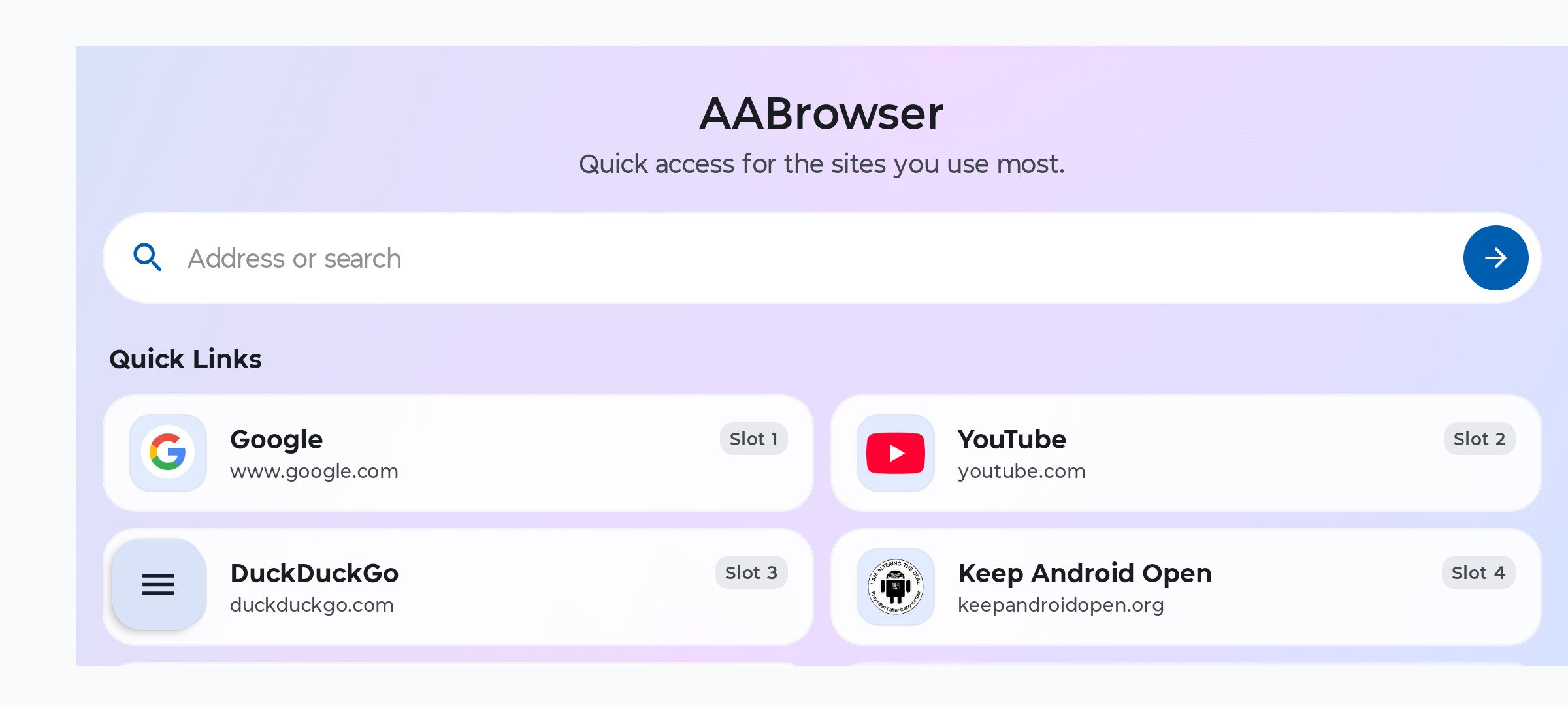 Baixar AABrowser 3.3 Android - Download APK Grátis