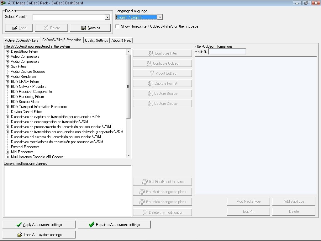 mega codec pack