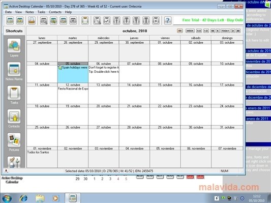 Active Desktop Calendar 7 96 Download For PC Free