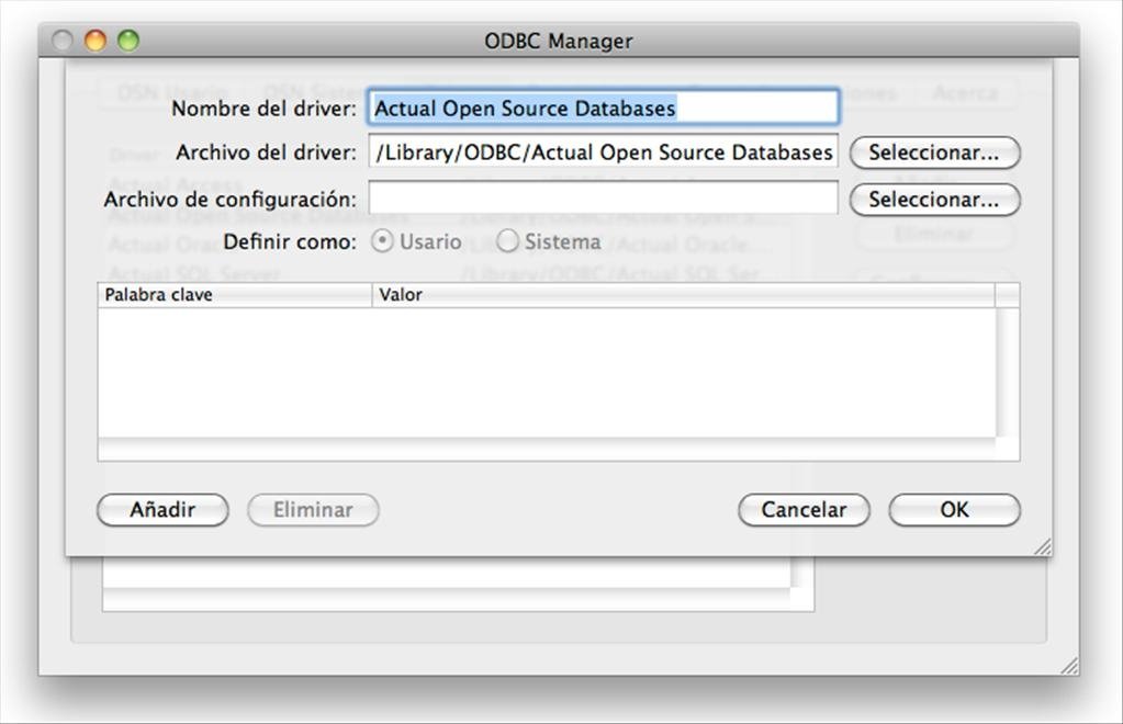 odbc driver for mac excel