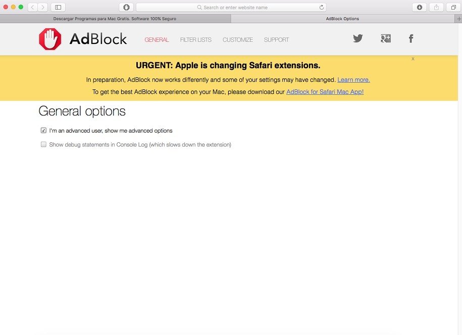 safari adlock plus