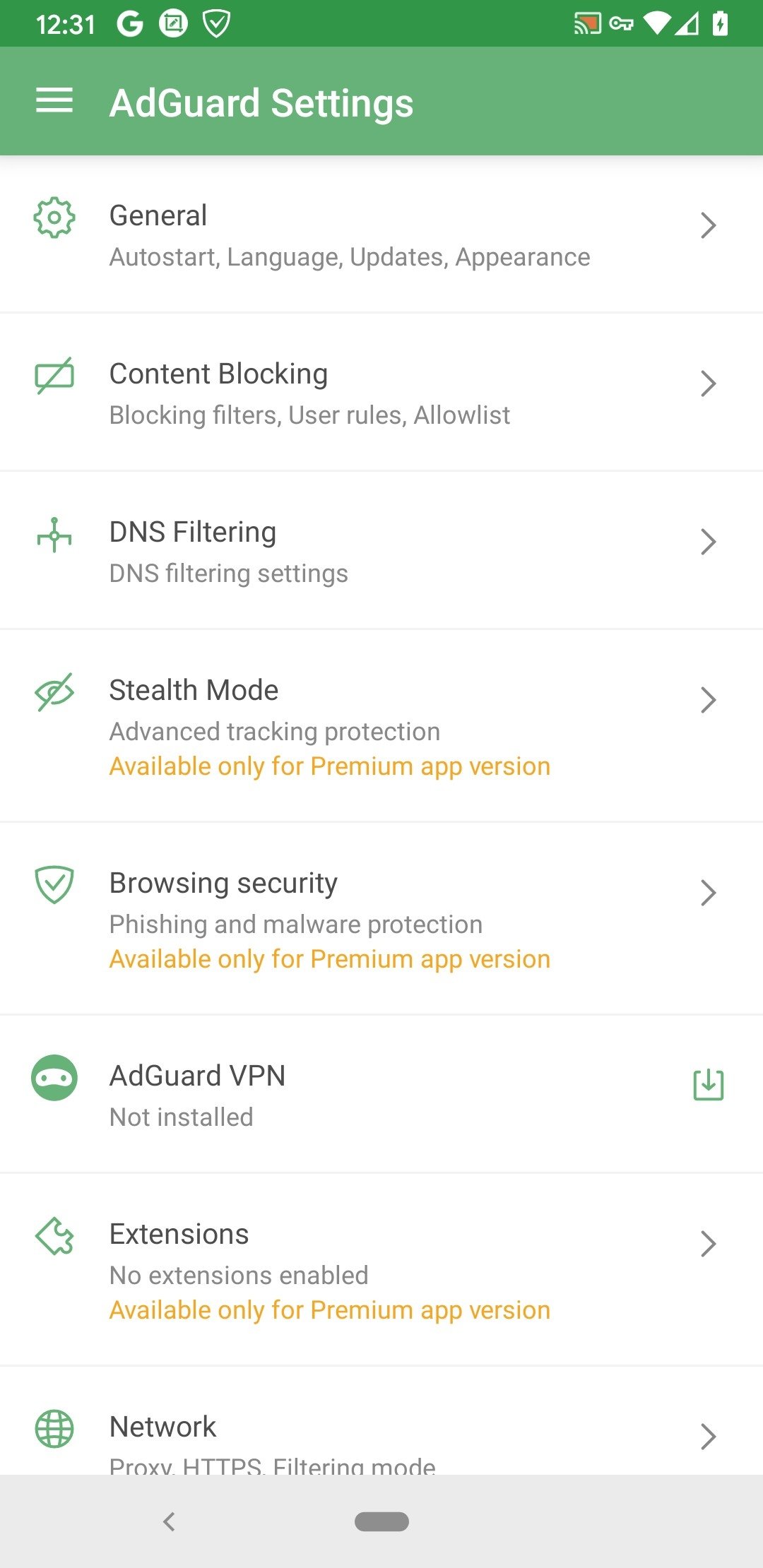 samsung dns adguard