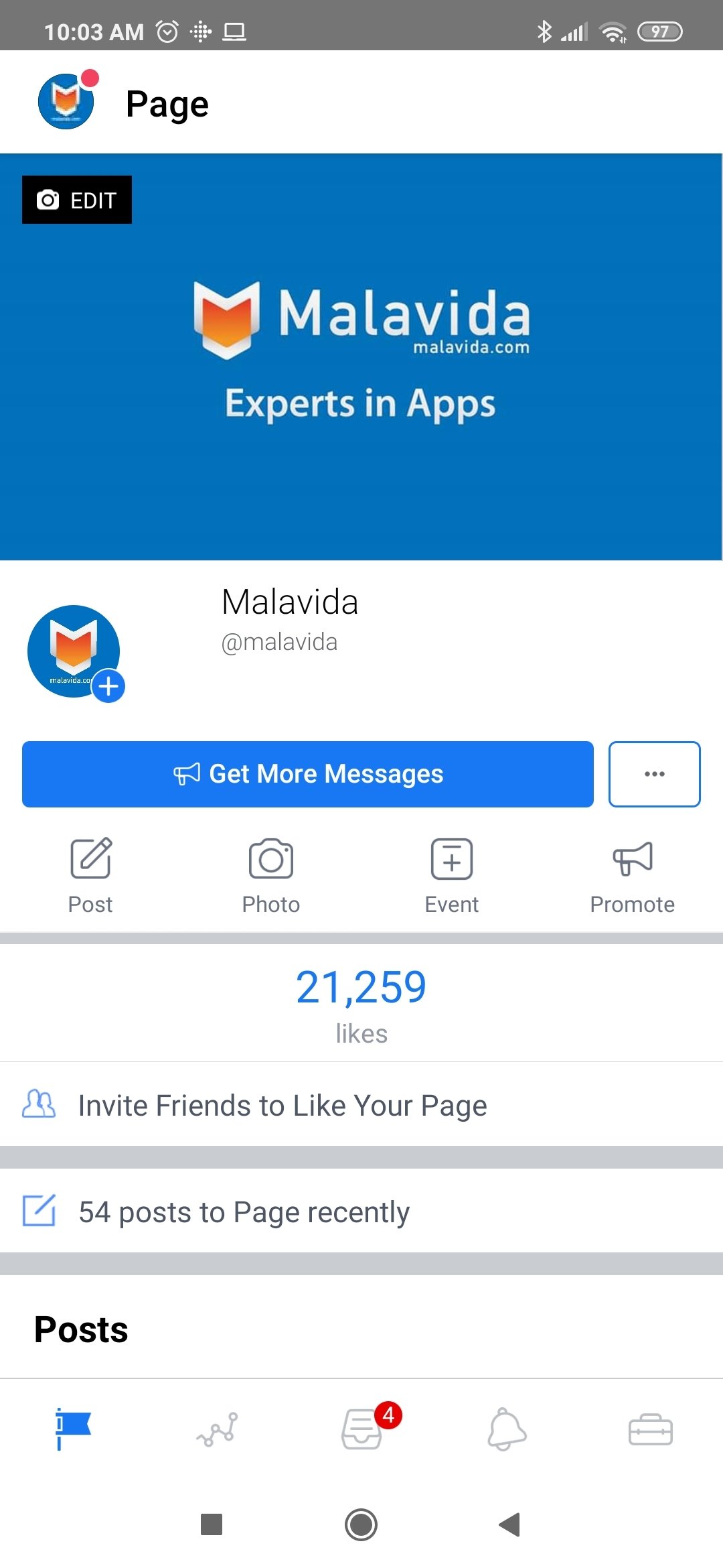 Facebook Pages Manager Android