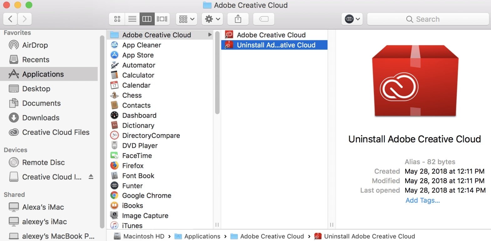 contacts cleaner mac