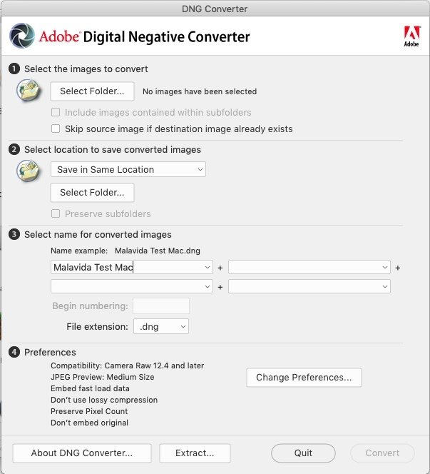 adobe dng profile editormac