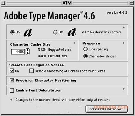 Adobe type manager что это