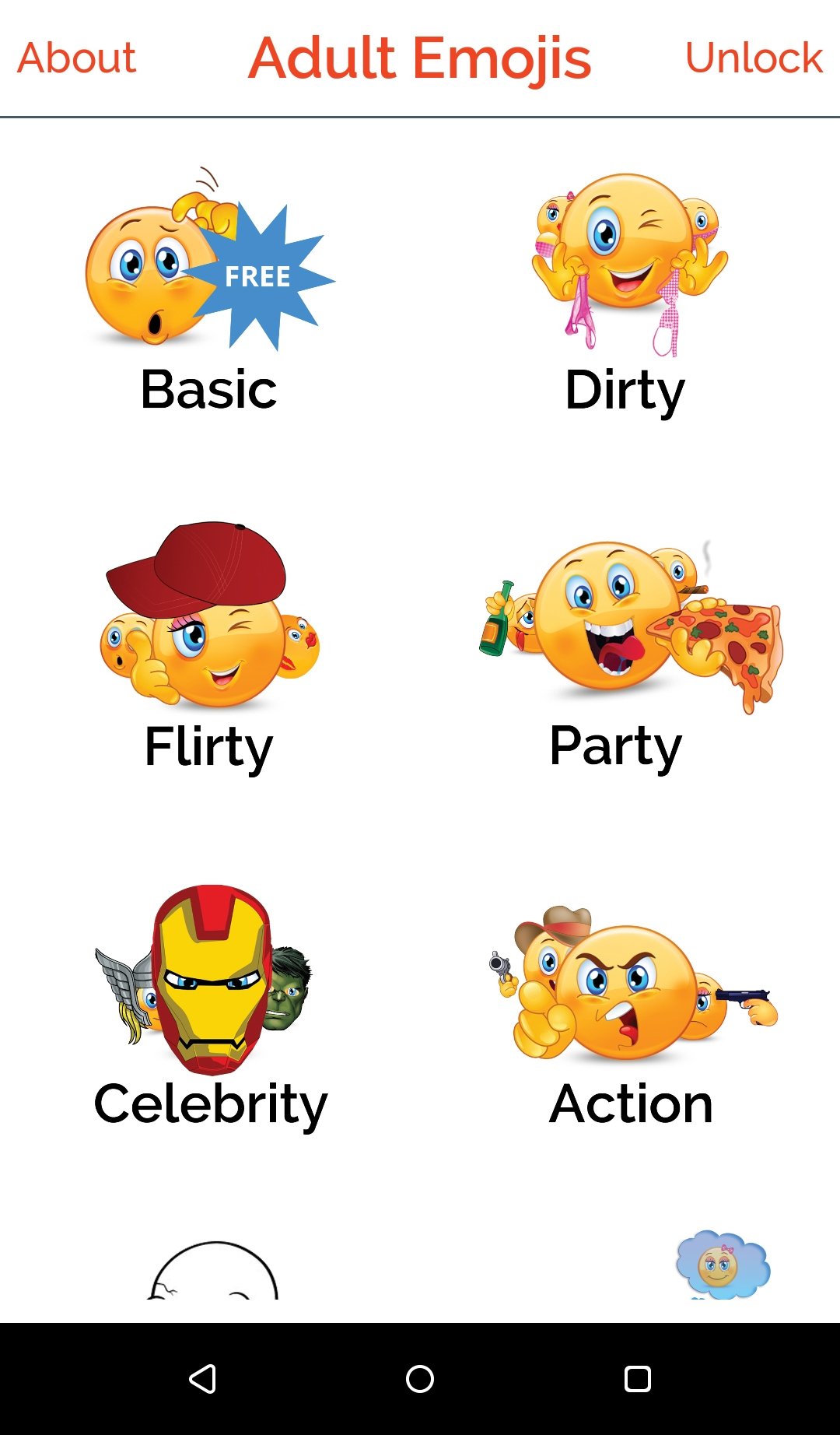 Adult Emojis & Dirty Emoticons 1.2 - Скачать для Android APK бесплатно