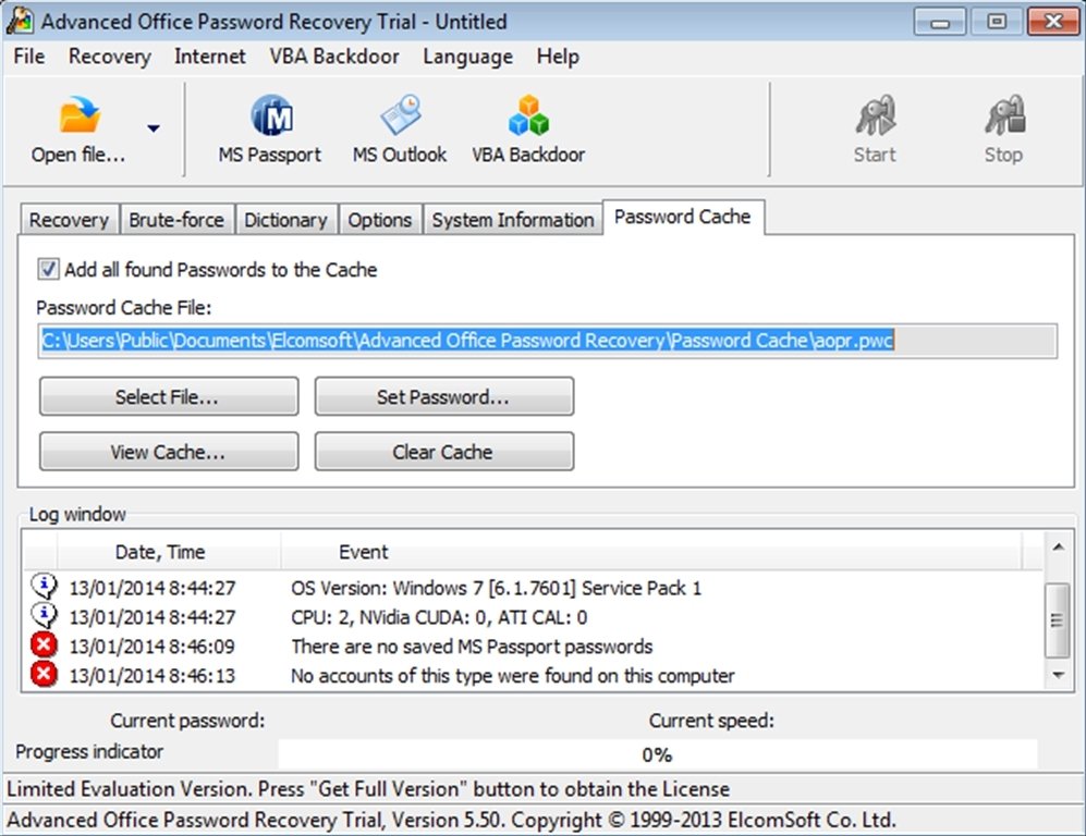 Buy ElcomSoft Advanced Office Password Recovery Professional