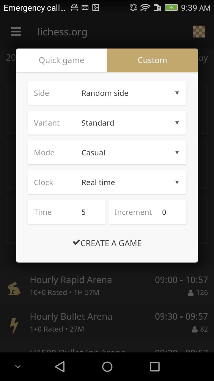 lichess for Android 7.3.0: Non-checkmated king is highlighted