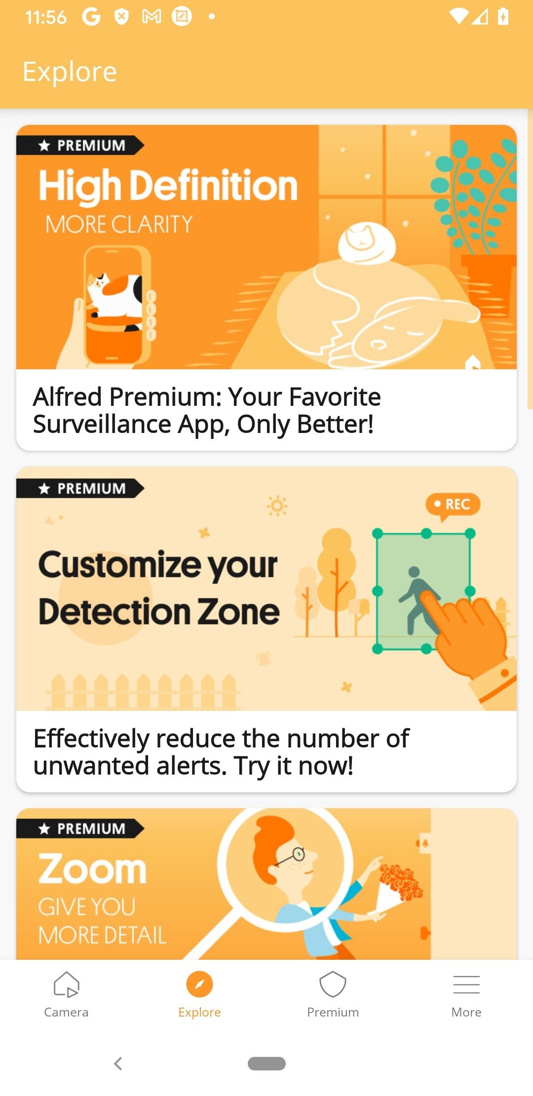 alfred home security camera premium apk