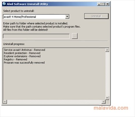 for in windows 7 how to uninstall avast antivirus