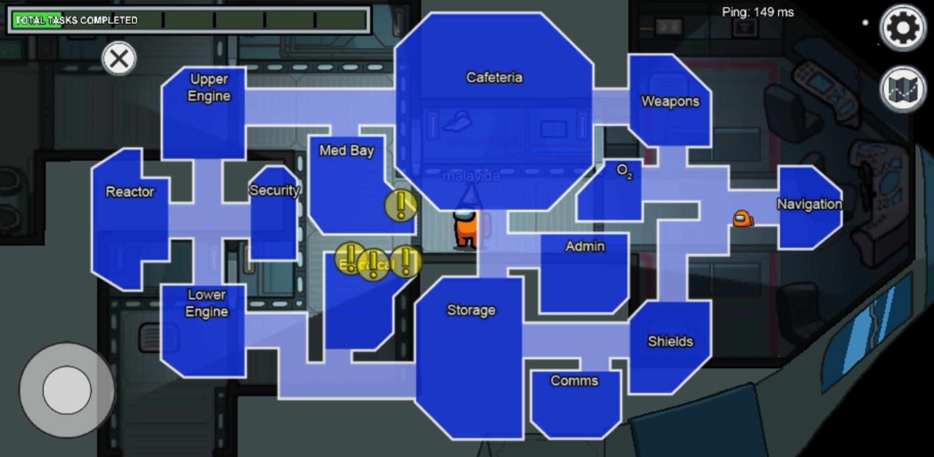 among us spaceship map