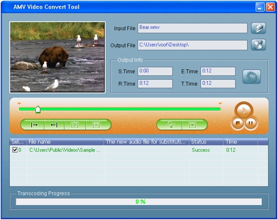 convert video mp4 to amv