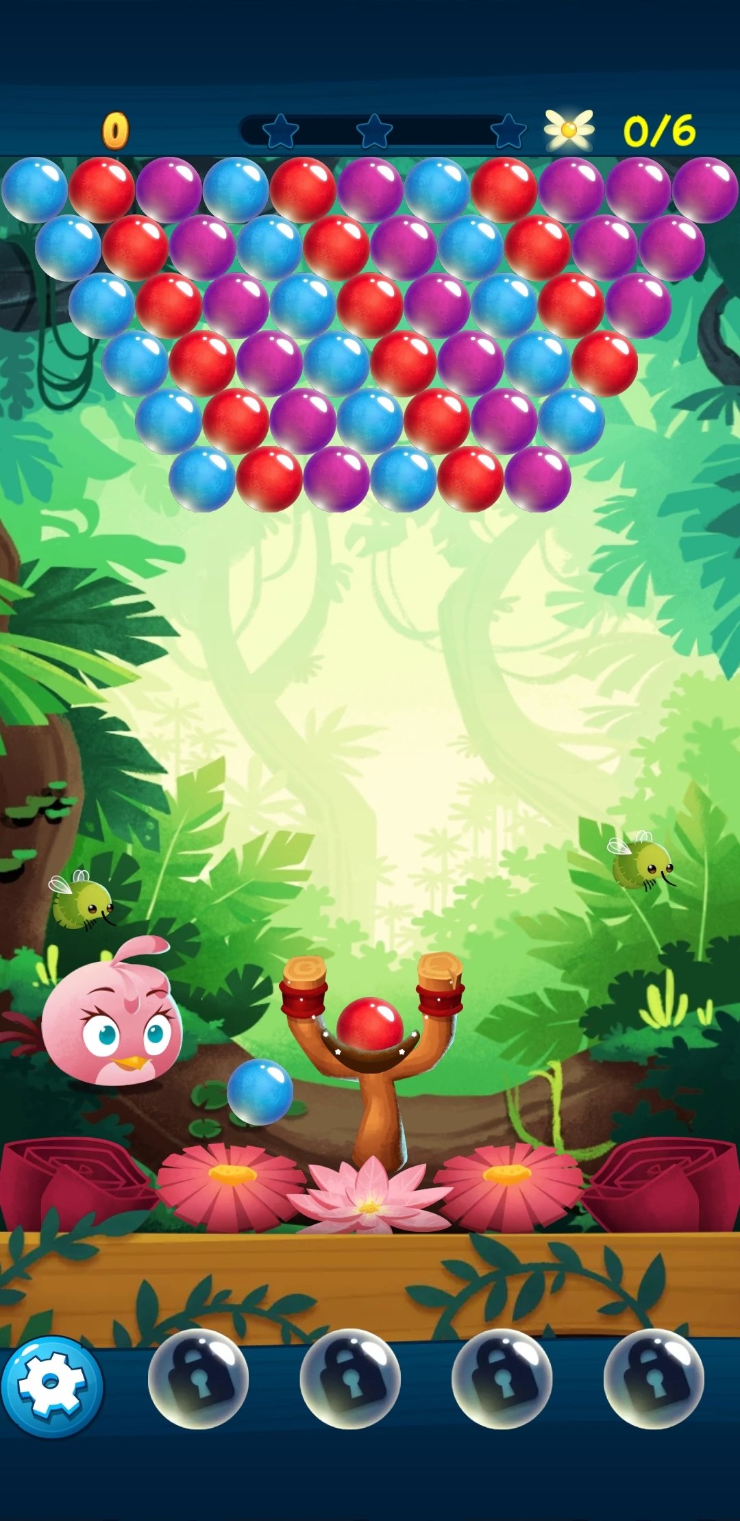 Angry birds pop bubble shooter