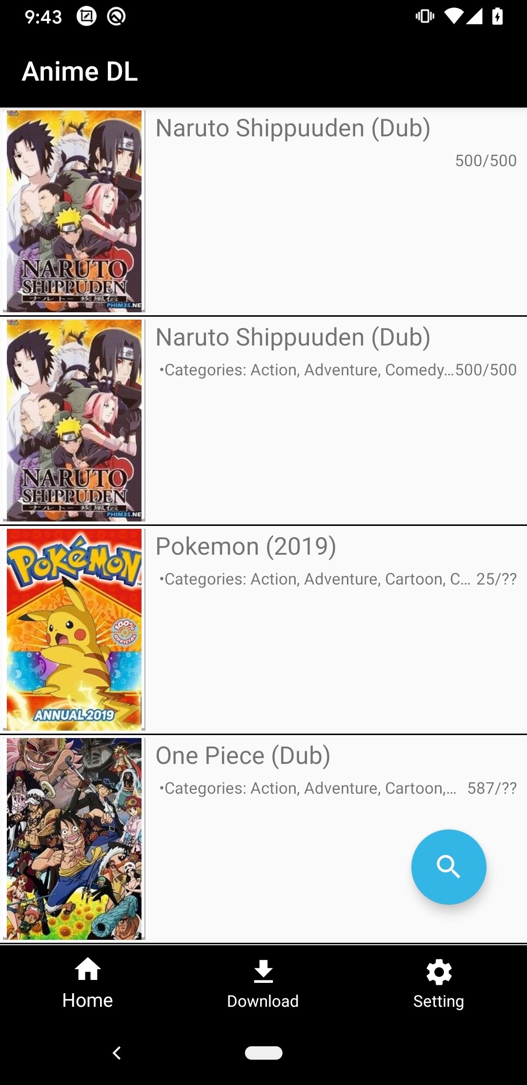 Anime DL 4.6 - Скачать для Android APK бесплатно