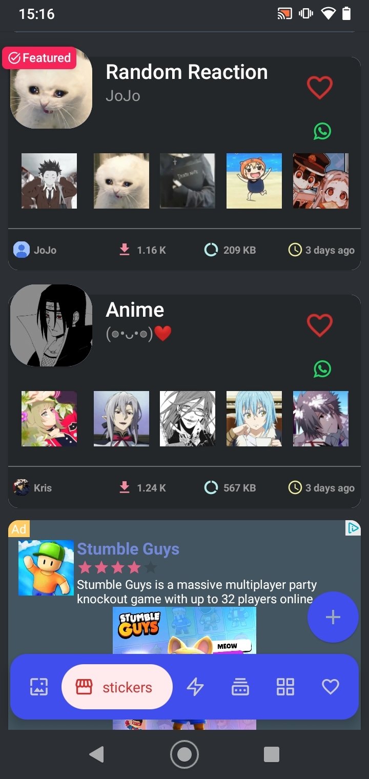 Anime Stickers APK Download for Android Free