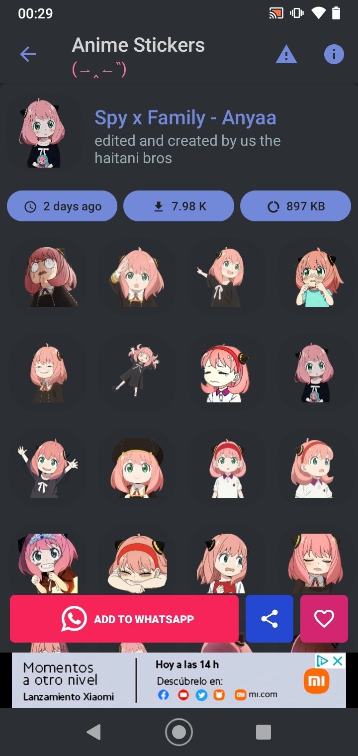 Anime Stickers 2.5 - Скачать для Android APK бесплатно