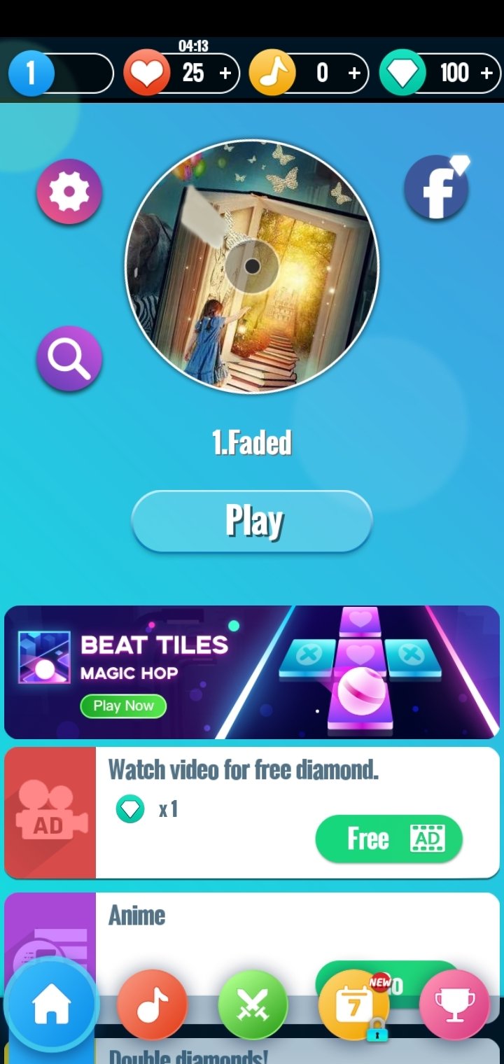 Baixe Piano Anime Tiles - Magic Tile no PC