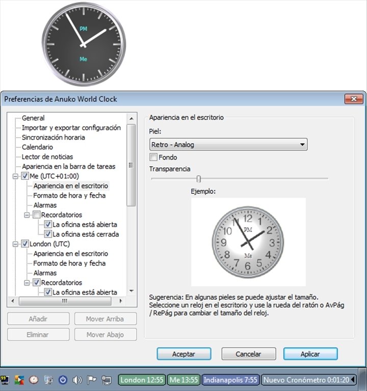 multiple time zone desktop clock download free