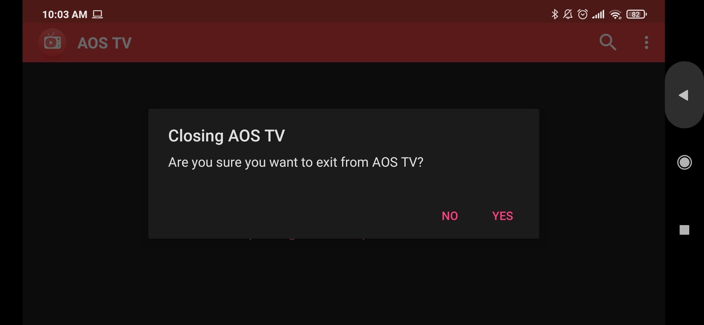 aos tv 18.1.2 - download for android apk free