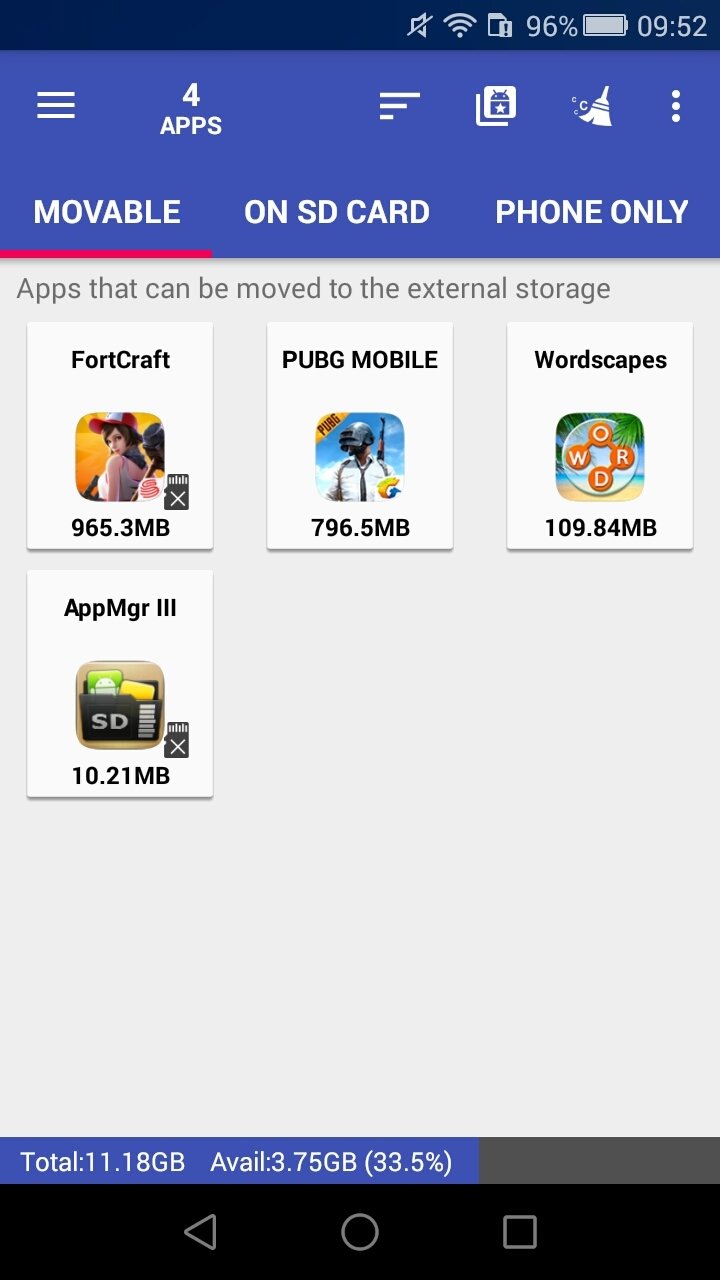 AppMgr III (App 2 SD, Hide and Freeze apps) Android 