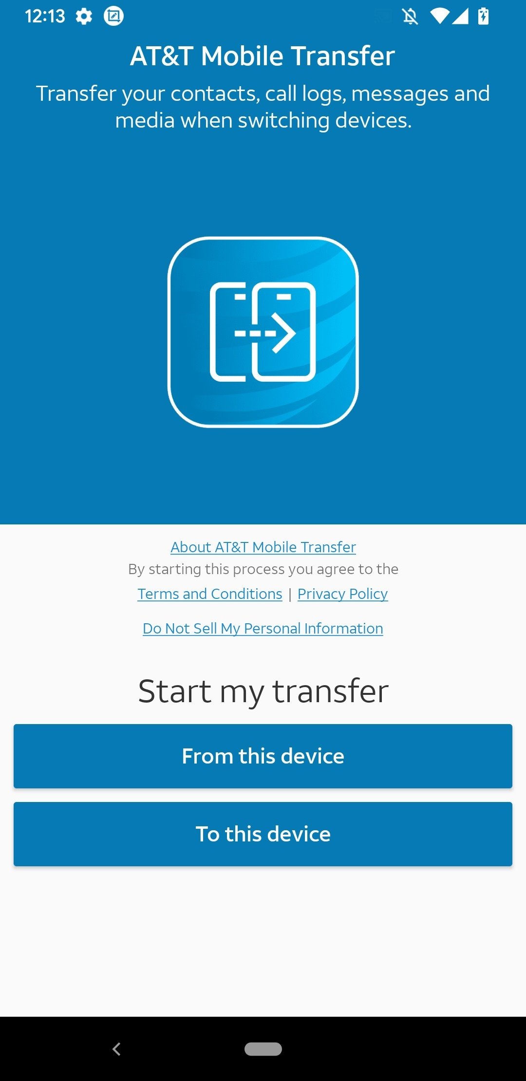 AT&T Mobile Transfer 3.19.5 - Descargar para Android APK Gratis