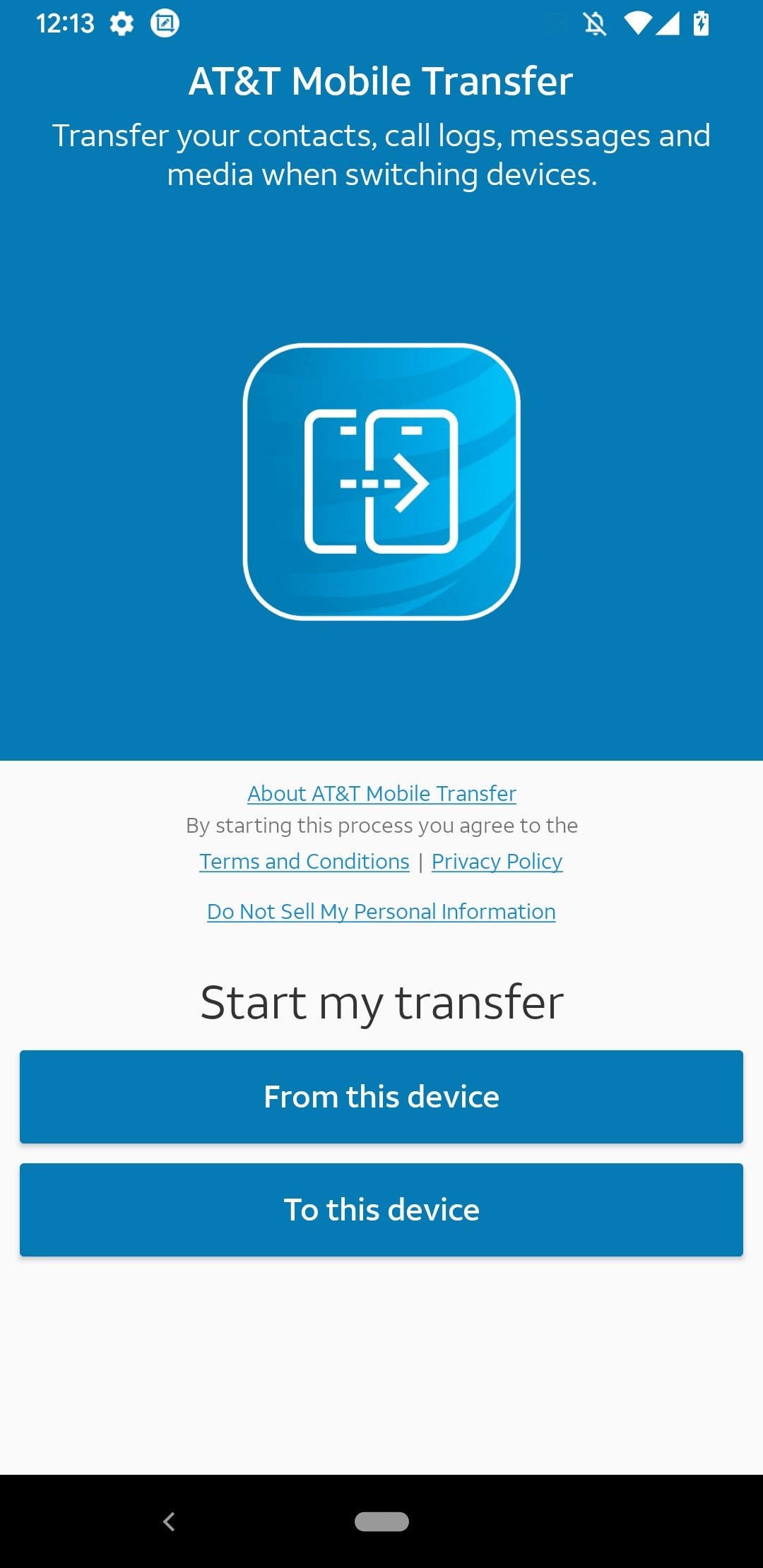 AT&T Mobile Transfer Android 