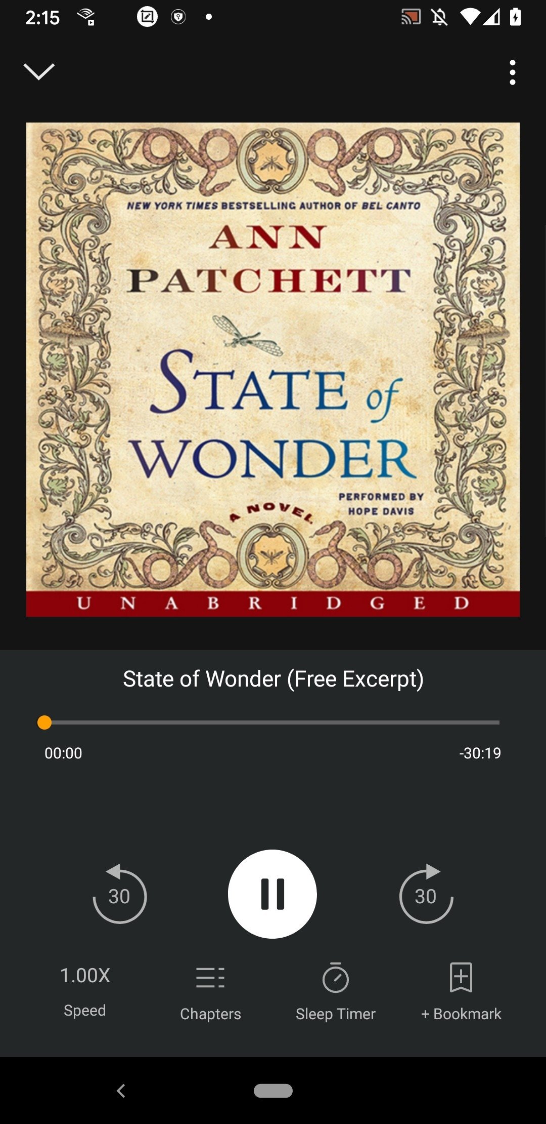 Audiobooks from Audible Android 