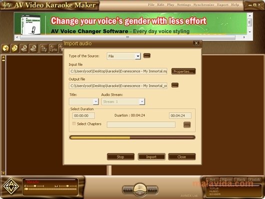 Av video karaoke maker keygen download