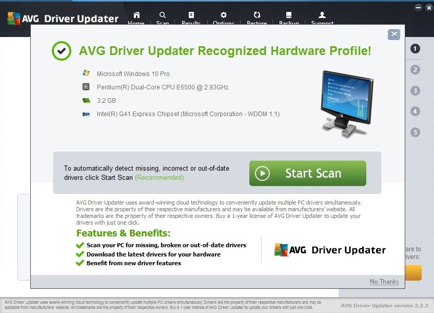 AVG Driver Updater 2.4.0 - PC用ダウンロード無料