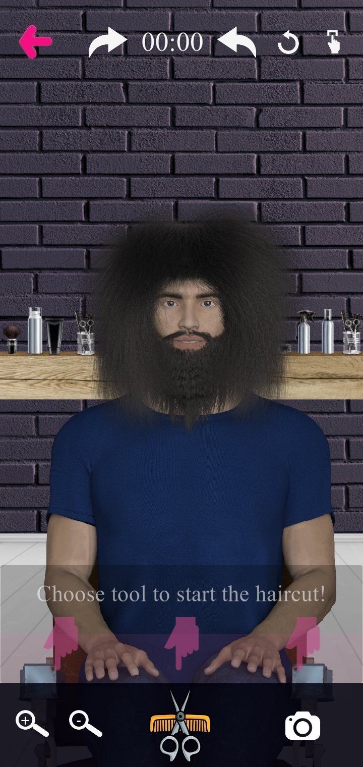 Barbearia cabeleireiro cabelo louco cortar jogo 3D Android