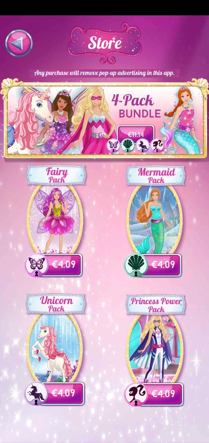 barbie unicorn game