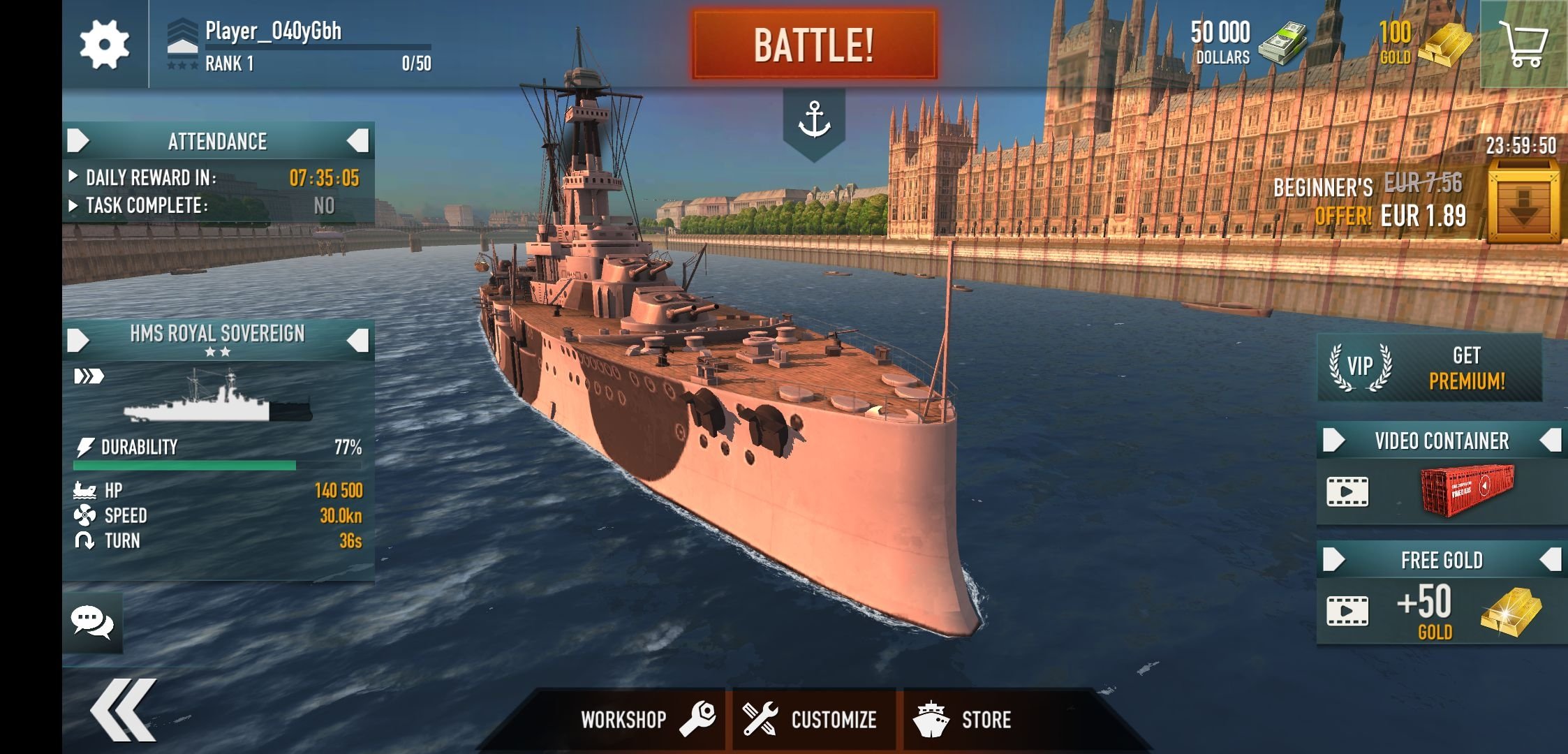 Melhor jogo de NAVIO de GUERRA para celular - WARSHIP BATTLE 