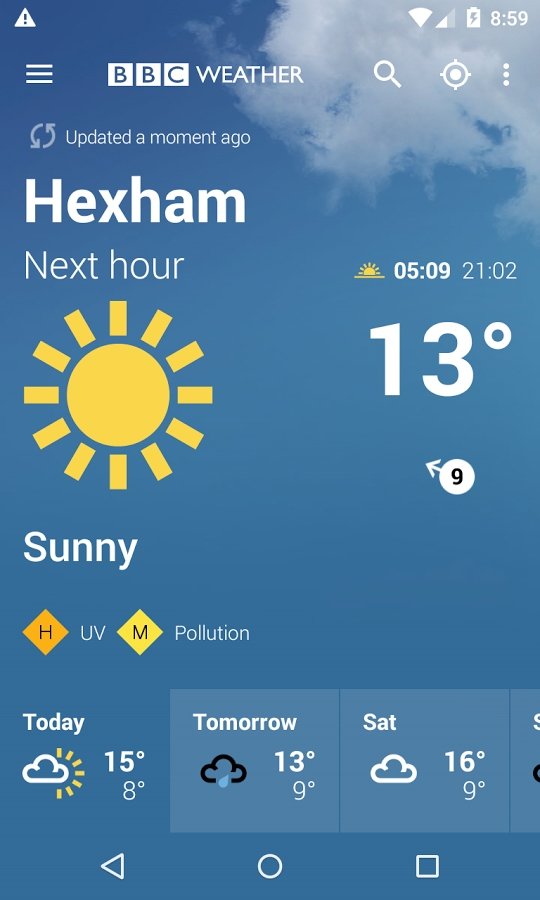 BBC Weather Android