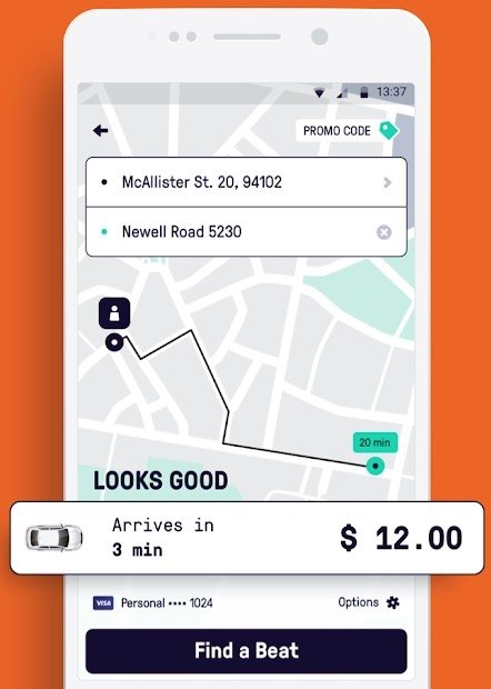 Beat - Ride app Android 
