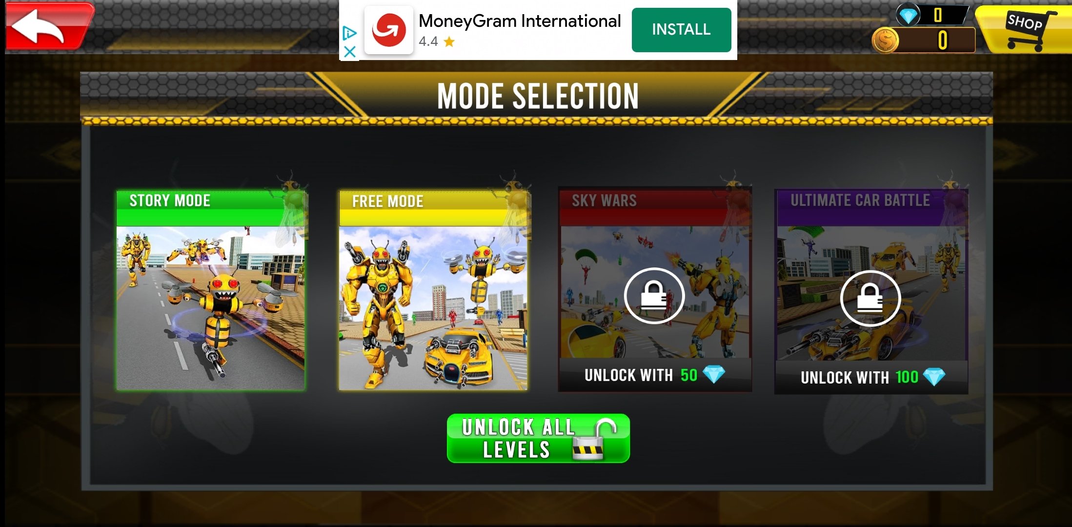 Bee Robot Car Transformation Game 1.66 - Скачать для Android APK бесплатно