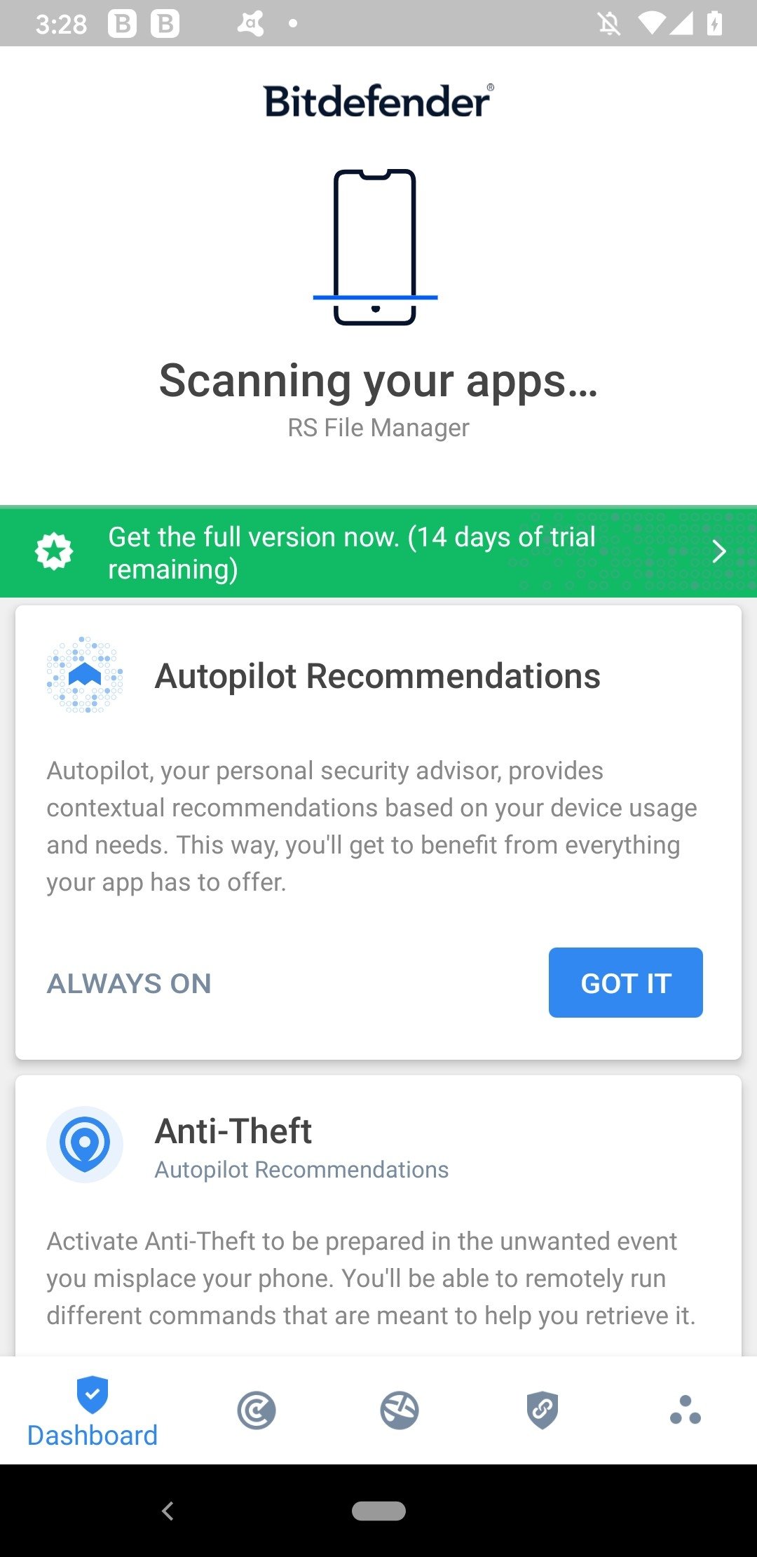 Bitdefender Mobile Security & Antivirus Android 