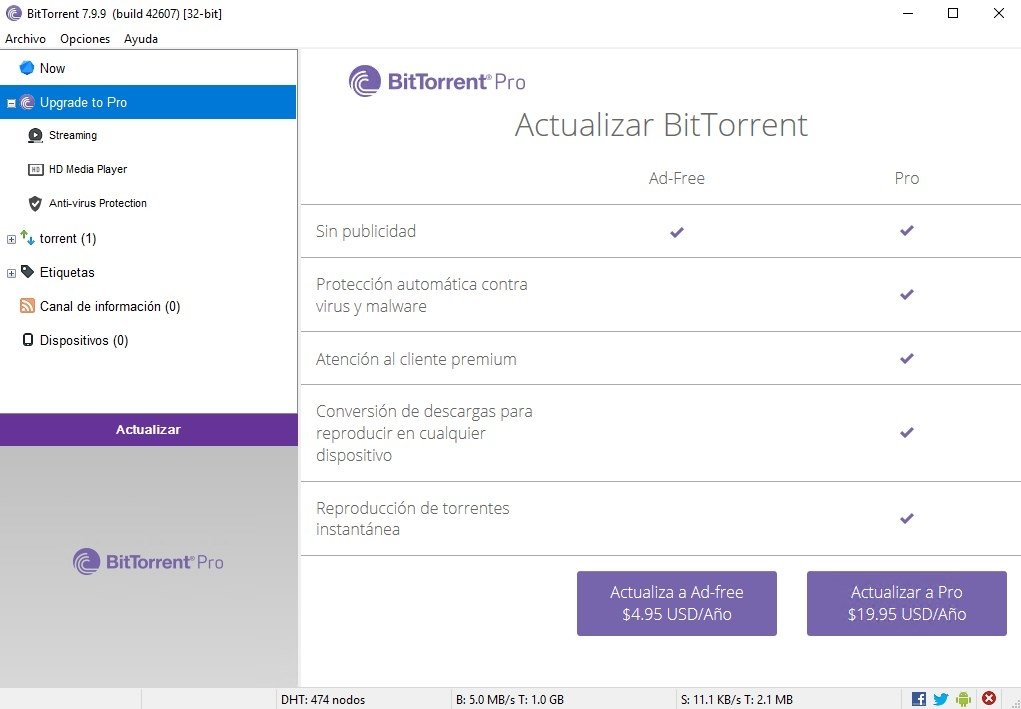 BitTorrent 7.10.5 Build 45597 - Descargar para PC Gratis