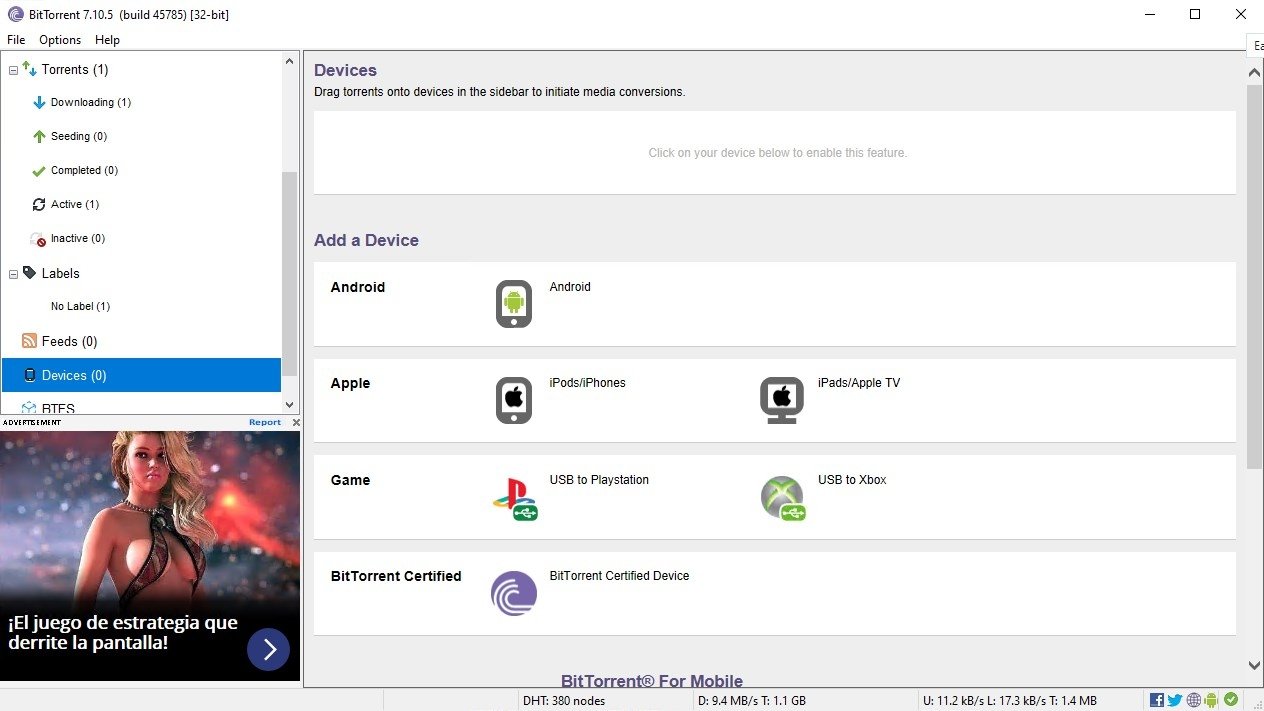 BitTorrent 7.11 - Download for PC Free