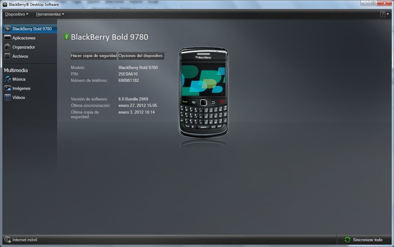 BlackBerry Desktop Manager 7.1.0.42 - Скачать на ПК бесплатно