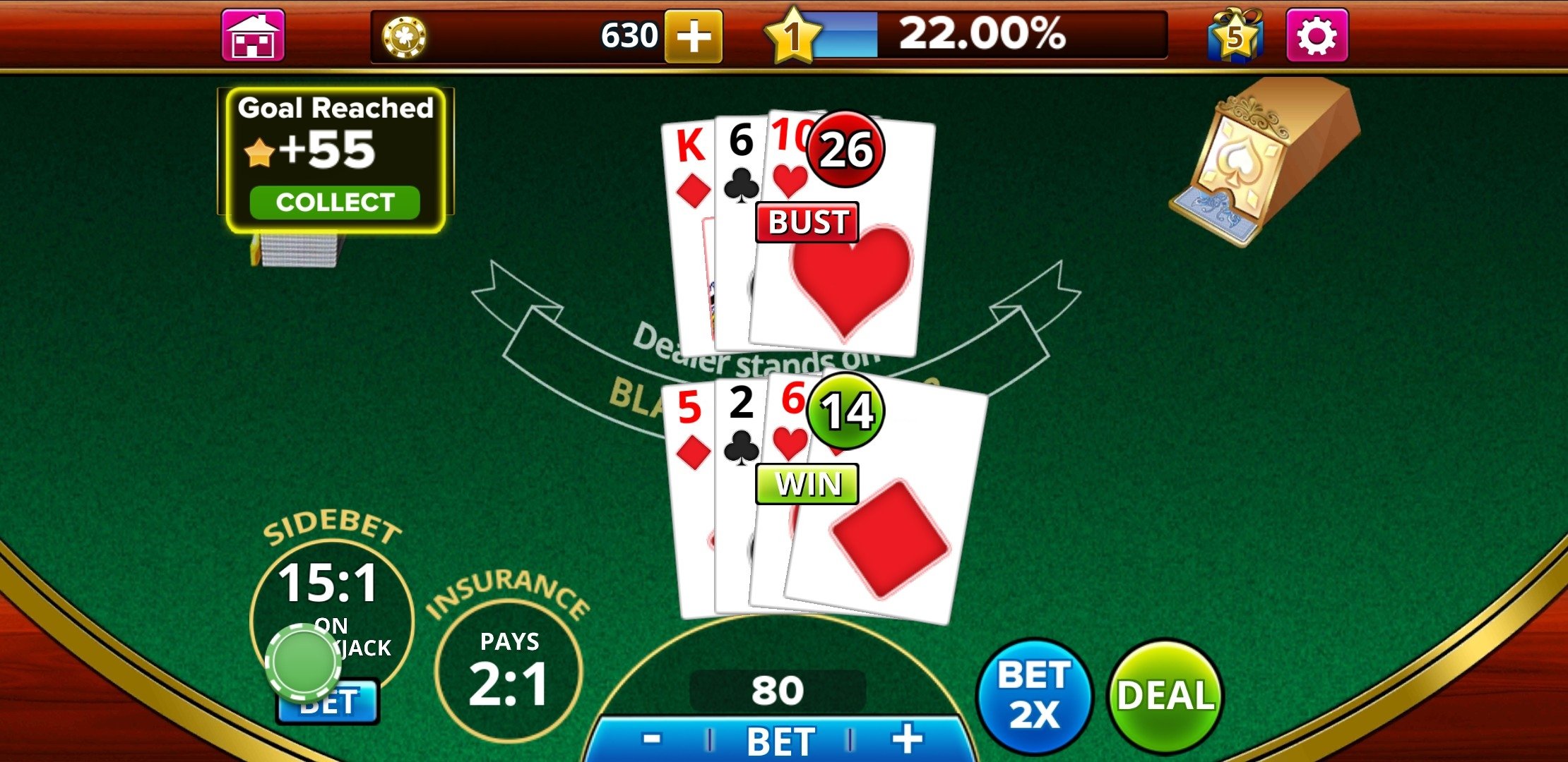 BLACKJACK! 1.130 - Скачать для Android APK бесплатно