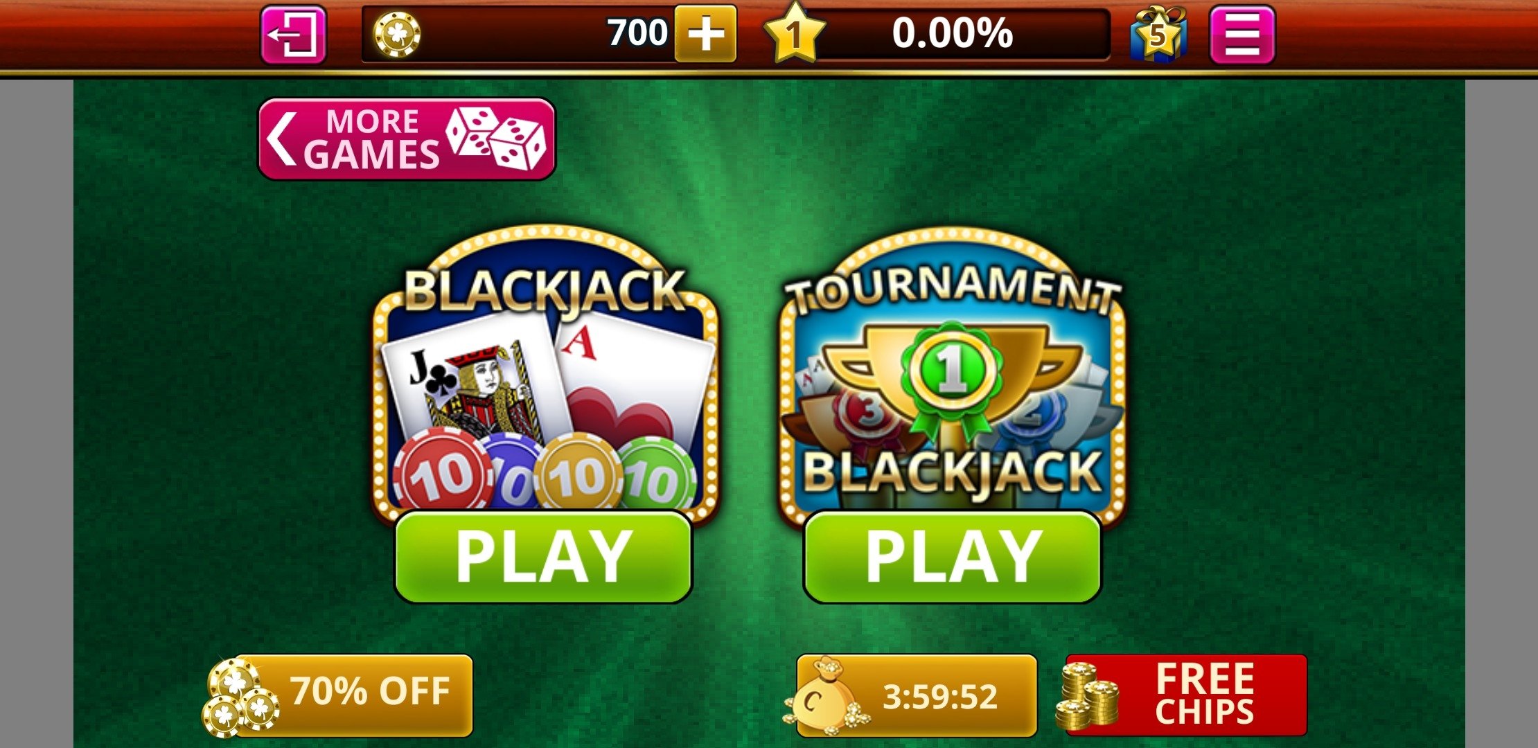 android blackjack multideck