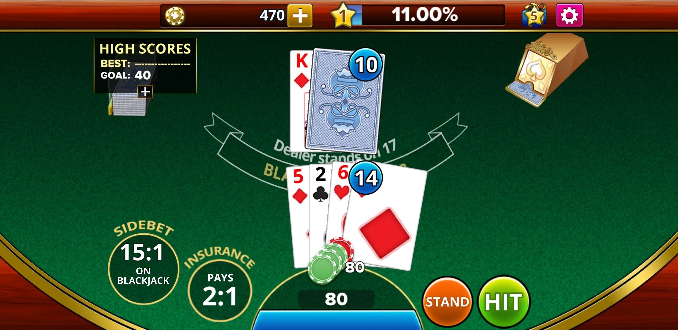 Blackjack gratis simulador