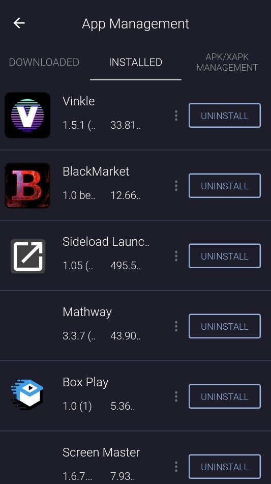 black market android application