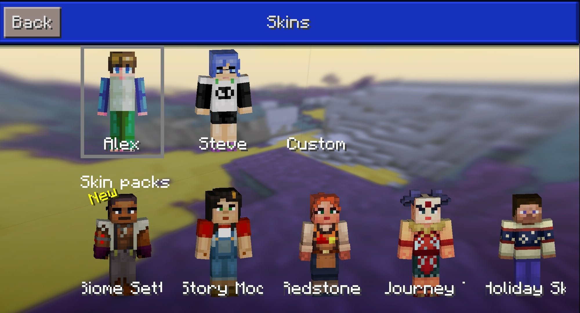 Custom Minecraft Earth skin