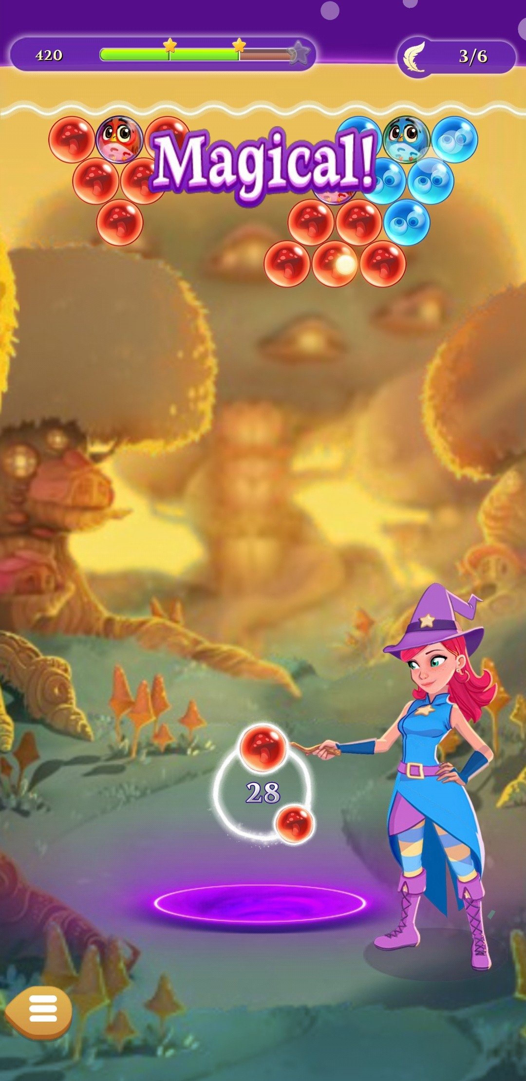 bubble witch saga 3 levels with fire arrows