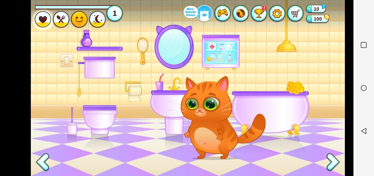 Поиграй 1 раз. Котенок Bubbu. Котёнок БУБУ Bubbu my Virtual Pet. Игры про котят. Игры про кошечек.