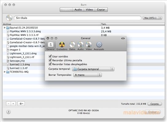 download burn for mac free