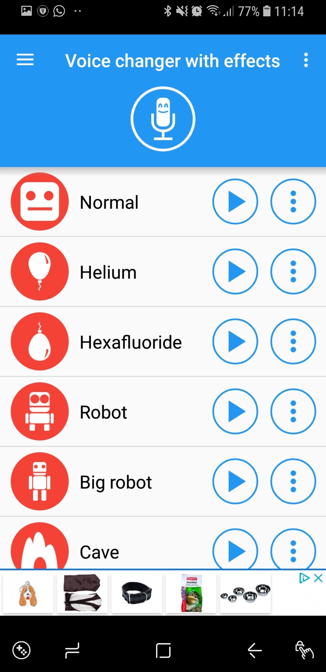 Voice changer with effects Android 